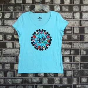 Disney Light Blue Epcot Graphic Tee